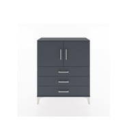 Arges Şifonyer 2 Raflı 3 Çekmeceli 2 Kapaklı 88x30x106 Antrasit-Antrasit