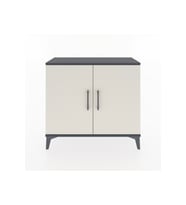 Arges Şifonyer Tek Raflı 2 Kapaklı 88x30x80 Antrasit-Aytaşı