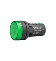 Gwest 22-Y 220V 22mm Yeşil Ledli Sinyal Lambası