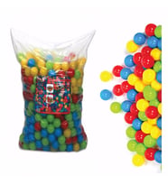King Kids Oyun Havuzu Topları 90mm 500'lü Poşetli (Çok Renkli)