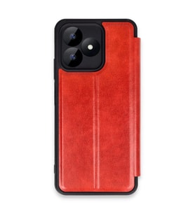 Realme Note 50 4g Kılıf Flip Cover - Kırmızı