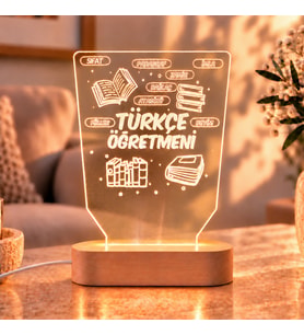 Türkçe Öğretmenine Özel Gece Lambası