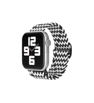Apple Watch 38mm Kordon - Zigzag Siyah-beyaz