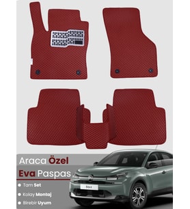 CİTROEN E-C4X ELEKTRİKLİ (2023-2024) Uyumlu EVA Paspas Tam Set–Araca Özel,Su Geçirmez