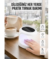Kalıcı Oje Kurutucu UV Led Teknolojisi Taşınabilir Mini Tırnak Kurutucu
