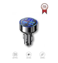 Transmitter Usb Type-C Destekli 66 W Hızlı Araç Şarj Cihazı G19 Siyah