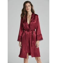 Pierre Cardin 6965 Saten Gecelik Sabahlık Pijama Takım Şort Takım 6'lı Gelin Çeyiz Seti