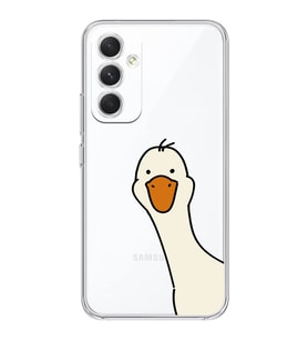 Samsung Galaxy A24 Uyumlu Sevimli Ördek Desenli Şeffaf Telefon Kılıfı