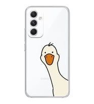 Samsung Galaxy A24 Uyumlu Sevimli Ördek Desenli Şeffaf Telefon Kılıfı