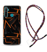 Realme 5i 5 Pro 6i 7 Pro 8 Kılıf Boyun Asklı Rasta Silikon Zigzaglar 1651