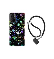 Xiaomi Poco X4 Pro Kılıf Ipli Boyun Askılı Desenli Silikon Yıldızlar 1601
