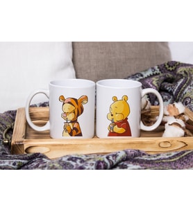 Winnie The Pooh Tasarımlı İkili Kupa Seti
