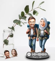 Kişiye Özel Spotify Sevgili Tasarımlı Ahşap Biblo Model-47