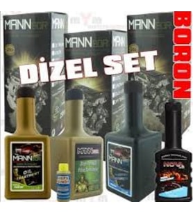 Mannbor Dizel Katkı Seti: Bor +Dpf +Enjektör Temizli+Mazot Katkı