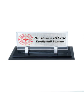 Kişiye Özel Tasarım Kristal İsimlik Doktor İsimlik