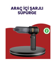 Mey İthalat® Yüksek Performanslı Araç İçi El Süpürgesi