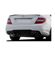 Mercedes C Serisi W204 (2012-2014) Makyajlı Uyumlu  Arka Difüzör (Plastik)