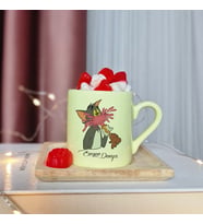 Tom & Jerry Tasarımlı Kişiye Özel Sarı Türk Kahvesi Fincanı
