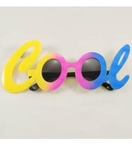 Cool Yazılı Rengarenk Parti Gözlüğü 21x8 cm