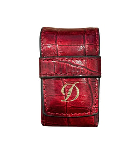 S.T. Dupont Crocodile Deri Kırmızı Ligne 2 Çakmak Kılıfı
