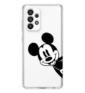 Samsung Galaxy A52 Uyumlu Mickey Mouse Tasarımlı Şeffaf Telefon Kılıfı