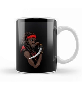 Michonne The Walking Dead Michonne Kupa Bardak Porselen