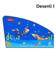 Ally Araç-Araba Manyetik Yan Cam Güneşlik -Gölgelik-(5775) — Renk: Desenli 1