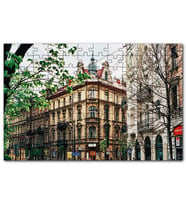 Cakapuzzle Polonya Krakov Şehir Manzarası Puzzle Yapboz MDF (Ahşap) (120 Parça)