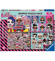 Ravensburger 4 × 100 Parça LOL surprise! 4’ü 1 arada Puzzle Seti (Karışık)