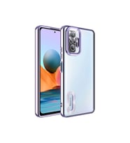 Xiaomi Redmi Note 10 Pro Uyumlu Kılıf Kamera Korumalı Logo Gösteren Zore Omega Kapak
