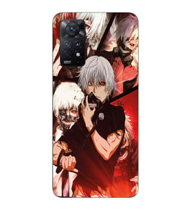 Xiaomi Redmi Note 11 PRO Uyumlu Tokyo Ghoul Kaneki Ken Tasarımlı Şeffaf Telefon Kılıfı