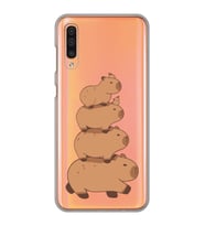 Samsung Galaxy A50 - A30S Uyumlu Kapibara Tasarımlı Şeffaf Telefon Kılıfı