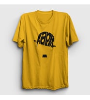 Presmono Unisex Sarı Hat Charlie Chaplin T-Shirt 155156tt (Sarı)