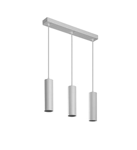 MYLİGHTS beyaz os-ram led ampullü beyaz metal sıralı led avize masa üstü üçlü led 3000k