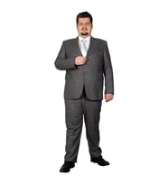 Mode XL Büyük Beden Takim Elbise Santos 19013 Gri