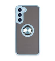 Samsung Galaxy S23 Plus Kılıf Montreal Yüzüklü Silikon Kapak - Buz Mavi