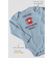 Dayımı Aratmayın Bana Uzun Kollu Çıtçıtlı Bebek Body
