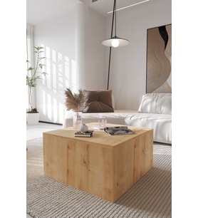Orta Sehpa 72x72 cm İskandinav Stili Küp Sehpa