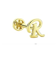 Glorria Altın R Harfi Tragus Piercing