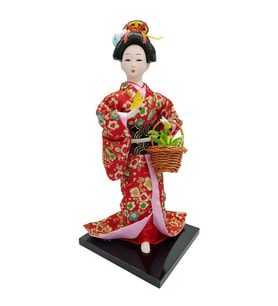 Japon Kimonolu Geyşa Bebek Biblo 30 cm No.18