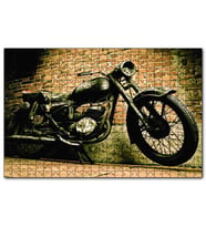 Cakapuzzle  Geçmişten Motorsiklet  Puzzle Yapboz MDF (Ahşap) (120 Parça)