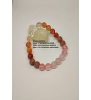 8 MM PEMBE KUVARS, GÜL KUVARS, GÜNEŞ TAŞI, AKİK, KRİSTAL KUVARS DOĞALTAŞ BİLEKLİK