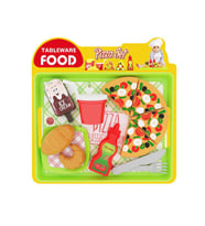 Uçar Oyuncak Tableware Food Tepsili Pizza Set