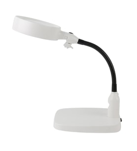 Masaüstü 10X Led Işıklı Büyüteç Okuma El Sanatları Onarım Büyüteç 7765