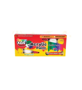 Funny Kids Akrilik Boya 15 ML 12 Renk Akrilik Boya (Karışık)