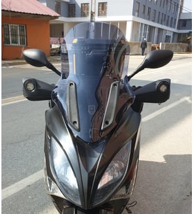 MOTOCAM Kymco Xciting 250 R Ön Cam 2010-2011 Model 72cm Füme Renkli 4mm UZUN