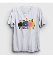 Presmono Unisex Beyaz Band Pentatonix T-Shirt 74728tt