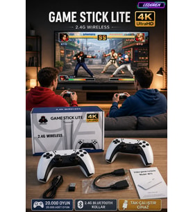 M15 4k hd Emuelec Retro Game Stick Atari Oyunları +10000 Oyunlu Konsol Nostalji