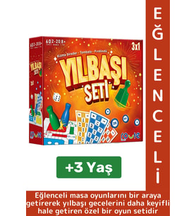 Eğlenceli Christmas Etkinlik Kızmabirader Tombala Fırdöndü 3 in 1 Çocuk Aile Oyun Özel YILBAŞI SETİ