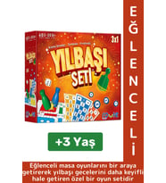 Eğlenceli Christmas Etkinlik Kızmabirader Tombala Fırdöndü 3 in 1 Çocuk Aile Oyun Özel YILBAŞI SETİ